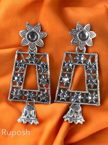 silver earrings